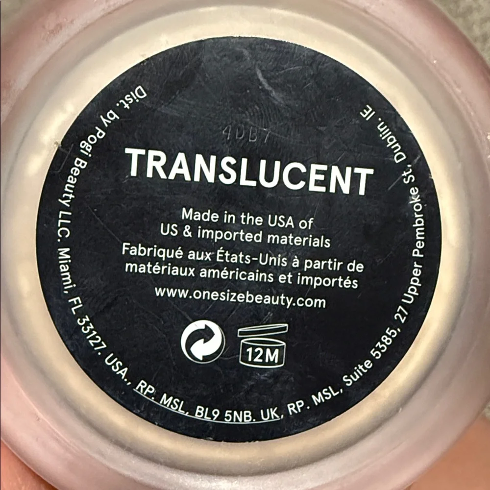 ONE/SIZE Setting Powder